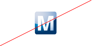 Do not use the “M” as a stand-alone element