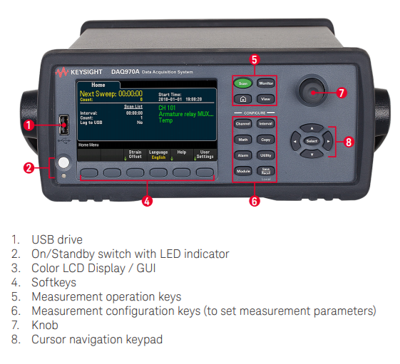 Keysight DAQ970A Data Acquisition System Mainframe, 3 Slot