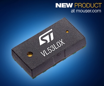 Now at Mouser: STMicroelectronics' VL53L0X Time-of-Flight Ranging Sensor Offers Fast Ranging of Greater Distances